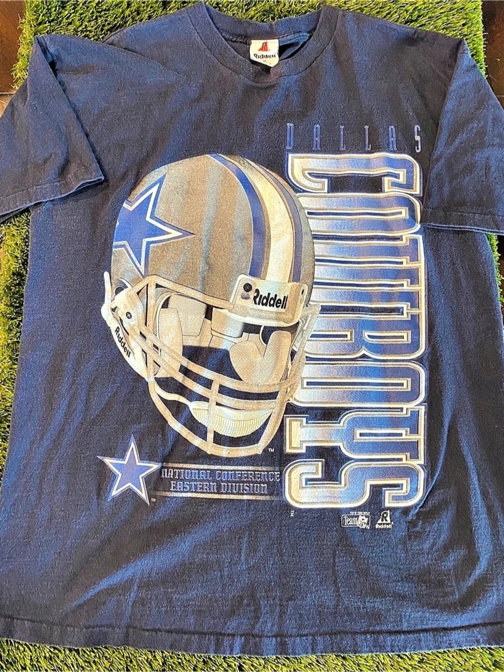 Riddell Vintage 1995 Dallas Cowboys NFL Single Stitch T-Shirt XL